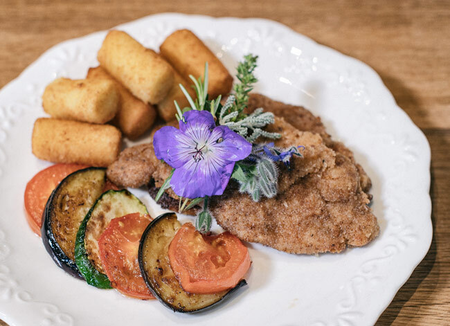 Frisch gekochte Menus