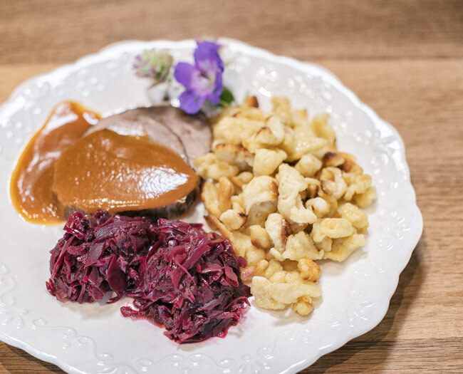 Mittagsmenu aus dem Buffet